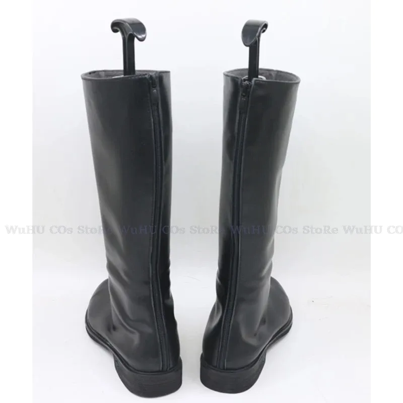 AIAI 2025Hazbin Lucifer Hotel Charlie Cosplay Blitzo Alastor Shoes Adult Women Men Leather Boots Black Halloween Cospla