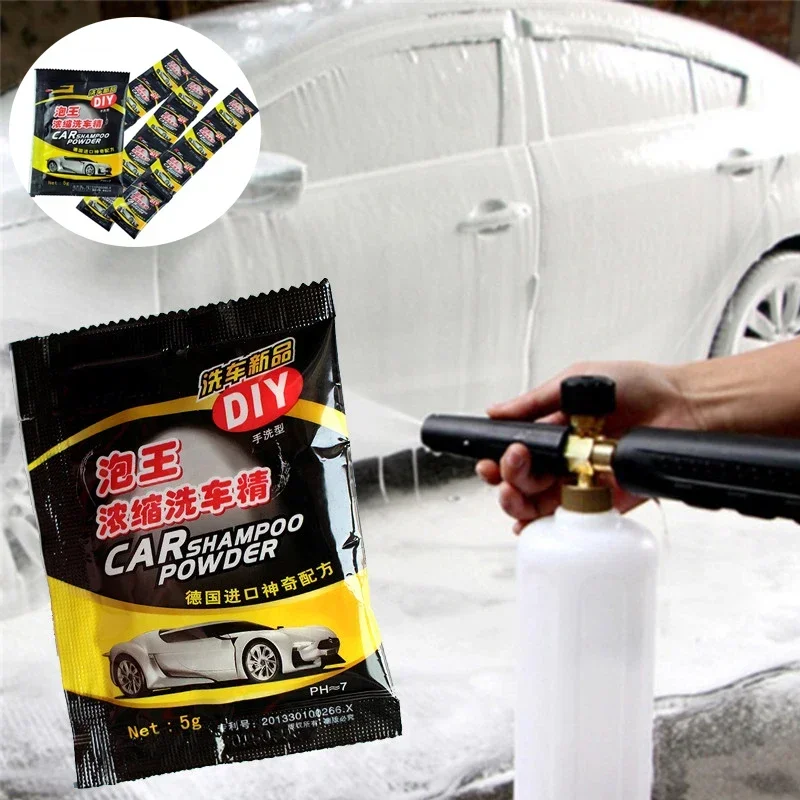 10/20PCS Car Wash Powder Auto Cleaning Shampoo Car Paint Care Coating Clean Tool Car Soap Powder Windshield Car Wash Accessories