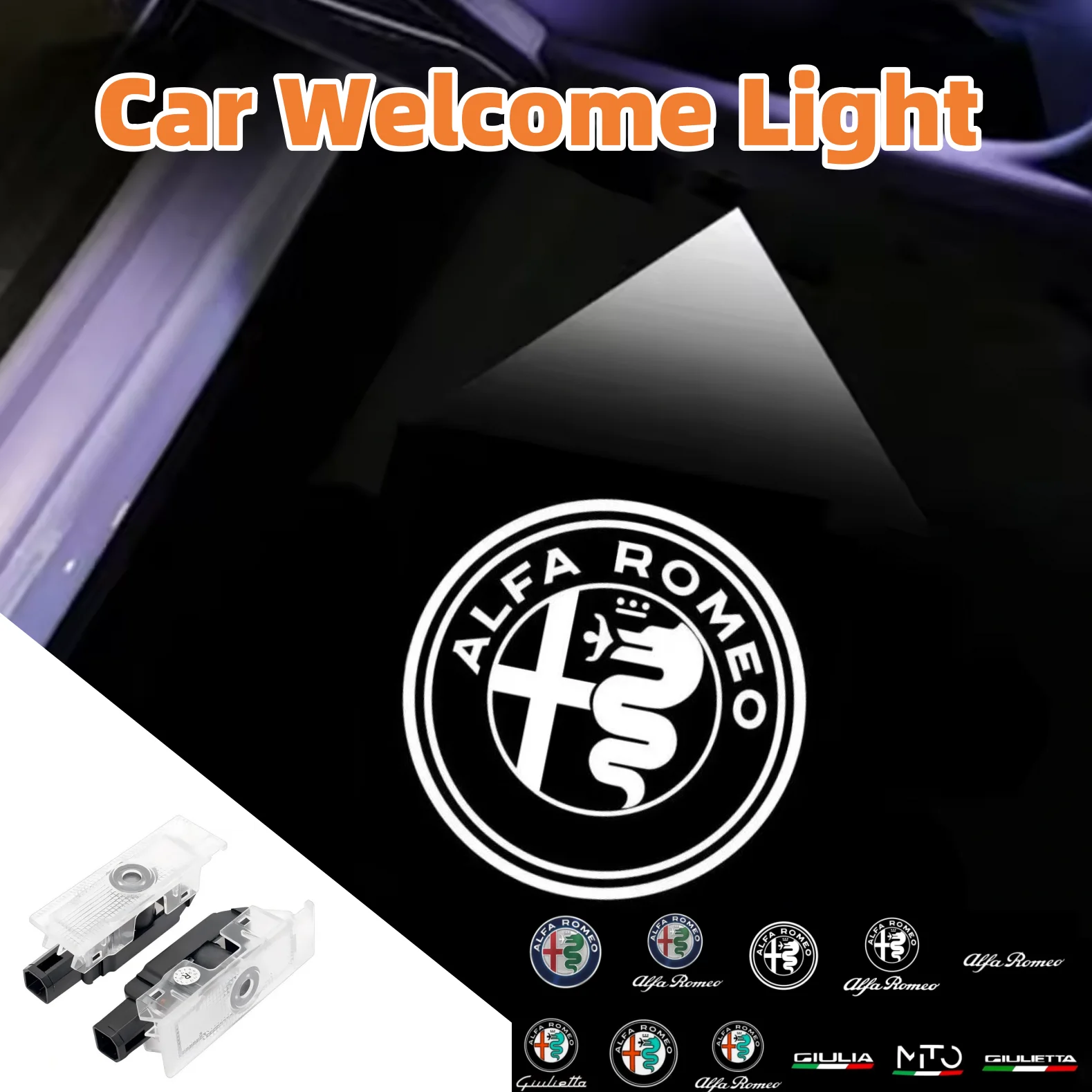 2X Led Car Welcome … - image