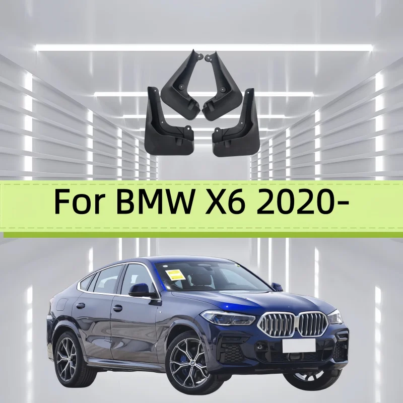 Car Mud Flaps Fender For BMW X6 2020- Front And Rear Wheels Mudflaps Splash Guard Protection Accessories