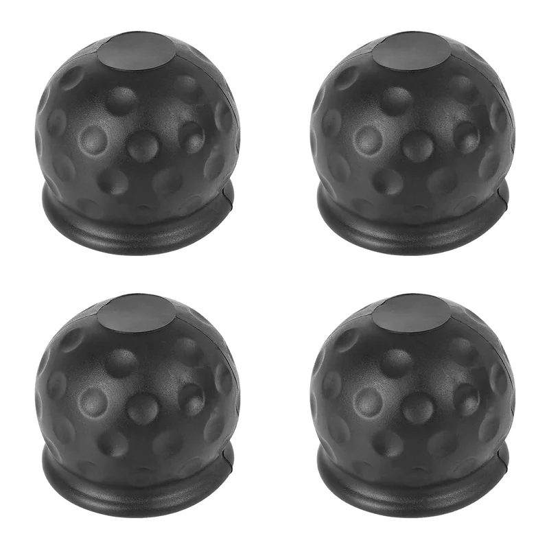 A95E-4Pcs 50Mm barre de remorquage bouchon de couverture de boule attelage de remorquage caravane remorque boule de remorquage protéger pour voiture camion remorque RV camping-car ATV Quad