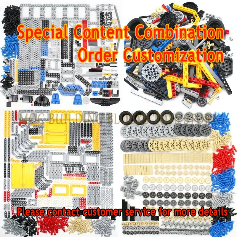 Special Order Customization High-Tech Building Blocks Brick Parts Pin Beam Liftarm Axle Connector Panel Gear Technology Set Toys