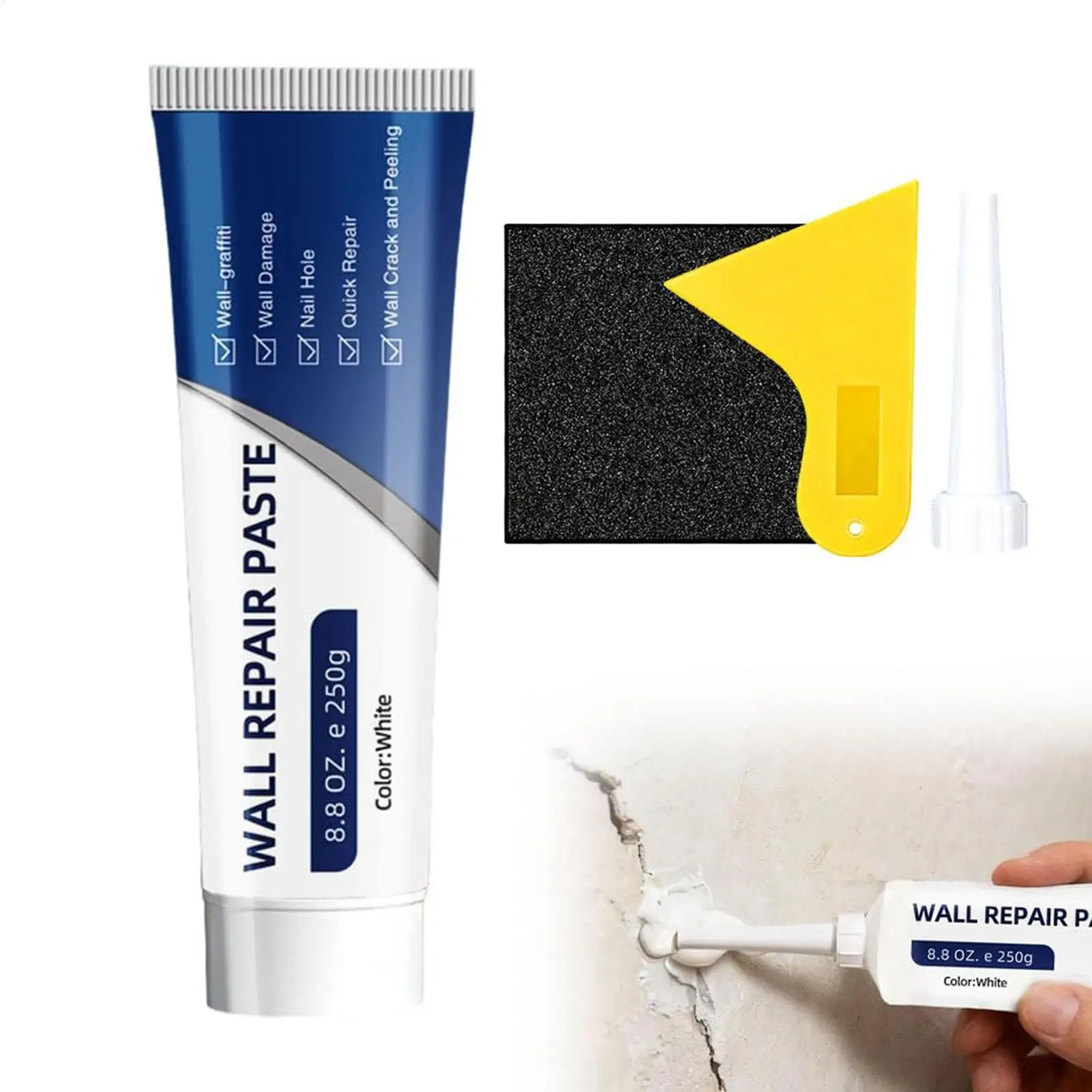 Dry Wall Patch Repair Kit Wall Mending Agents Multi-Functional Quick-Drying Wall Repair Paste Heavy Duty Concrete Sealant