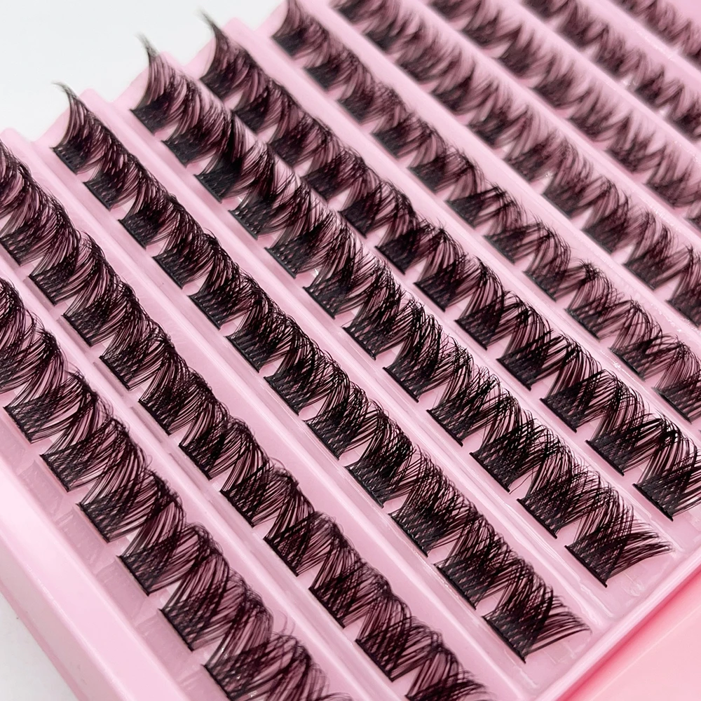 10 rows of 120 popular DIY segmented fake eyelash glue tweezers set from Europe and America, with 120 clusters of simulated eyel