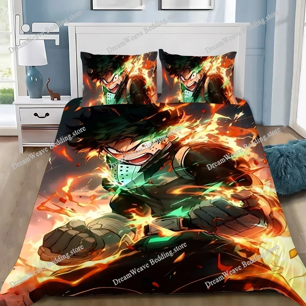 Luxury Gift Cartoons My H-Hero A-Academia Cover Duvet Cover Pillow Case Boy Girl Polyester Bedding Set King Queen Twin Size