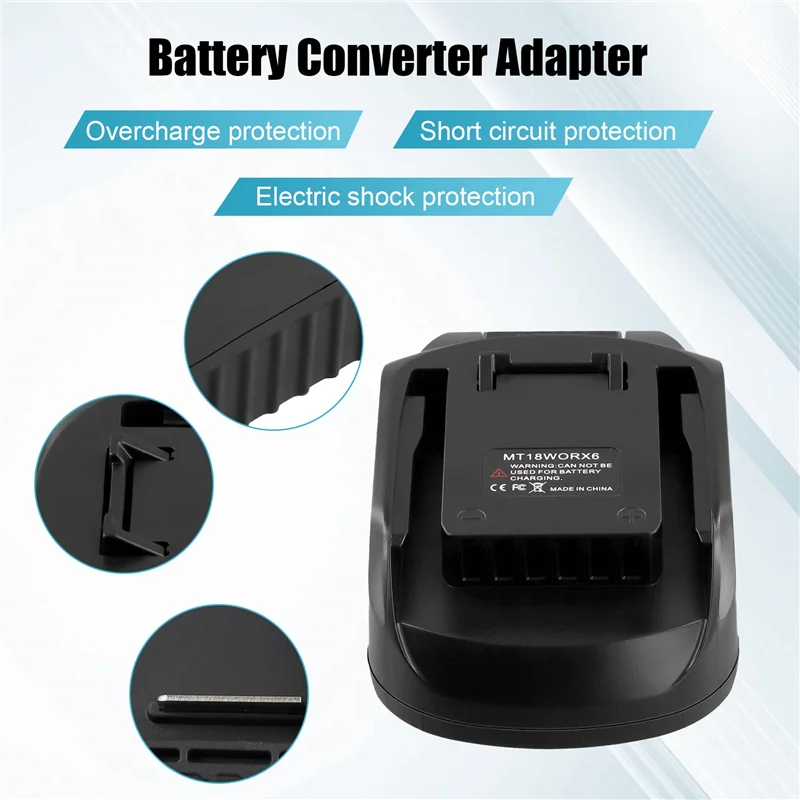

WCS-для 18 В BL серии аккумуляторная батарея для WORX 20 В 6PIN литиевая батарея инструмент конвертер адаптер батареи