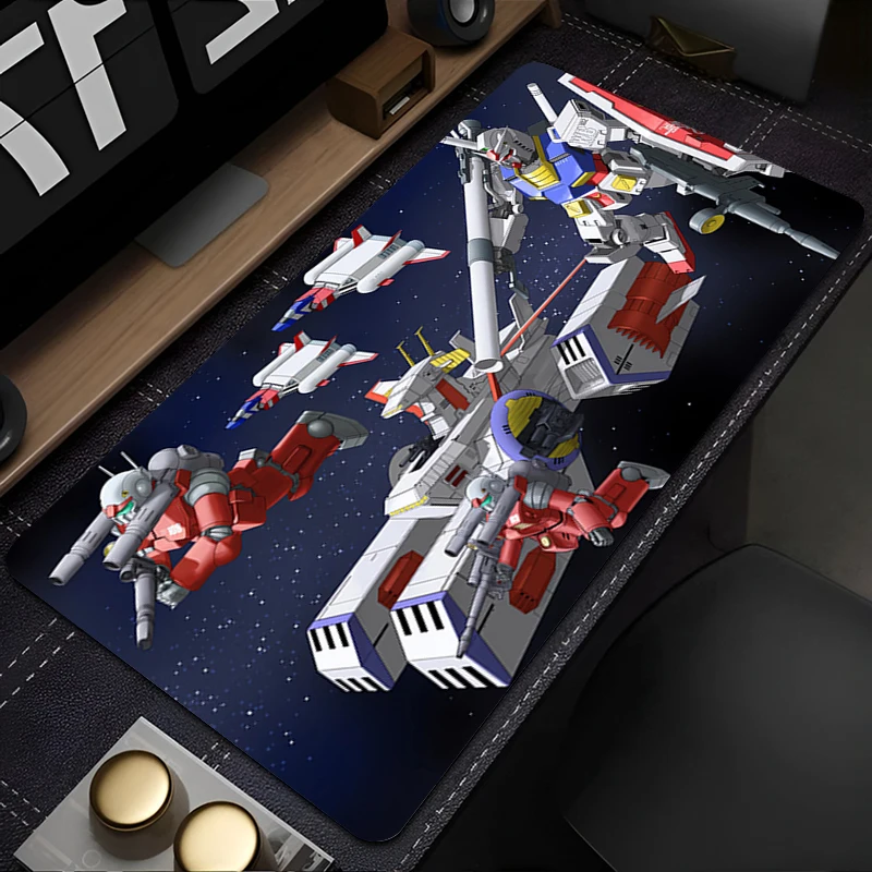 Alas Mouse Gaming Alas Meja Gamer Mechanical Warrior RX-78-2 Gundam Alas Mouse Premium Profesional Kontrol Kecepatan Alas Keyboard