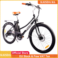 Free VAT Tax EU Stock KAISDA K6 E-bike 36V 10Ah 26inch 350W Motor City Bike Female Lady E-bike Convenient and Stylish Bicycle