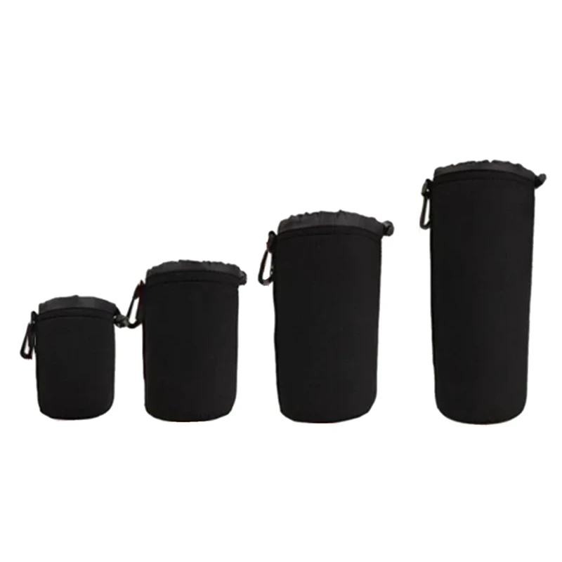 

AEE7-4 Pcs S/M/L/XL Camera Lens Pouch Bag Camera Lens Pouch Bag Tarp Camera Accessories