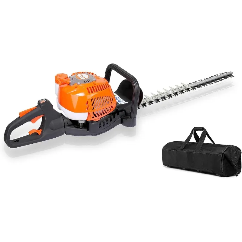 24-Inch 26cc 2 Cycle Gas Powered Dual Sided Hedge Trimmer with Rotating Handle