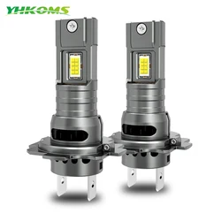 YHKOMS 60W Canbus H7 LED Car Headlights 1:1 Mini Size LED Bulb 6000K 20000LM Auto Lamp Fog Light CSP Wireless Car LED with Fan
