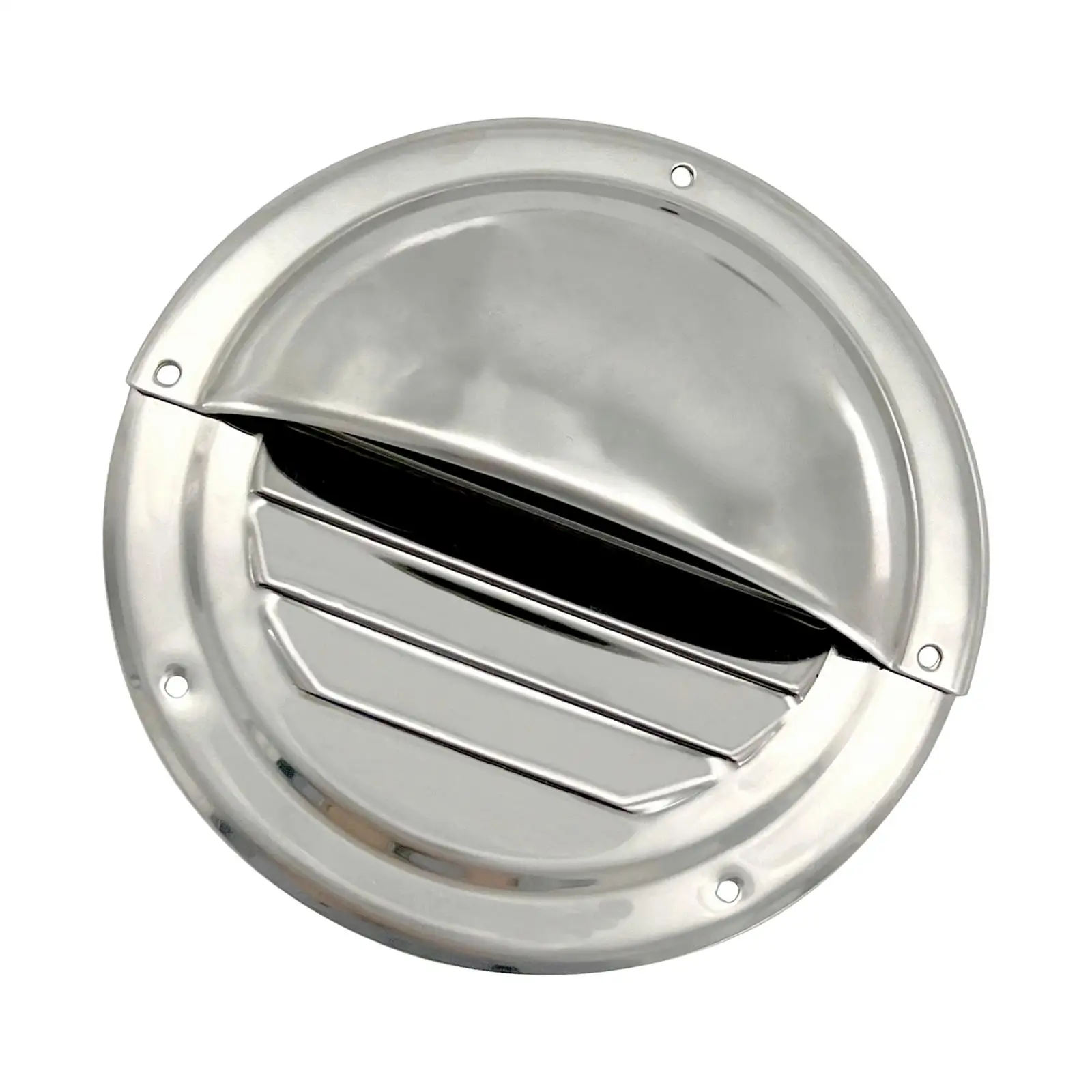 

Stainless Steel Round Louvered Air Vent 5" Venting Panel Cover for Boat