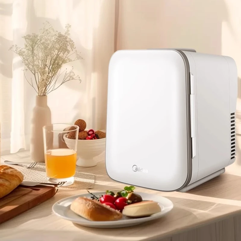 ‌ Refrigerador multiusos para coche de 4L, caja de almacenamiento de cosméticos y leche materna, mini refrigerador/calentador termoeléctrico para viajes/oficina