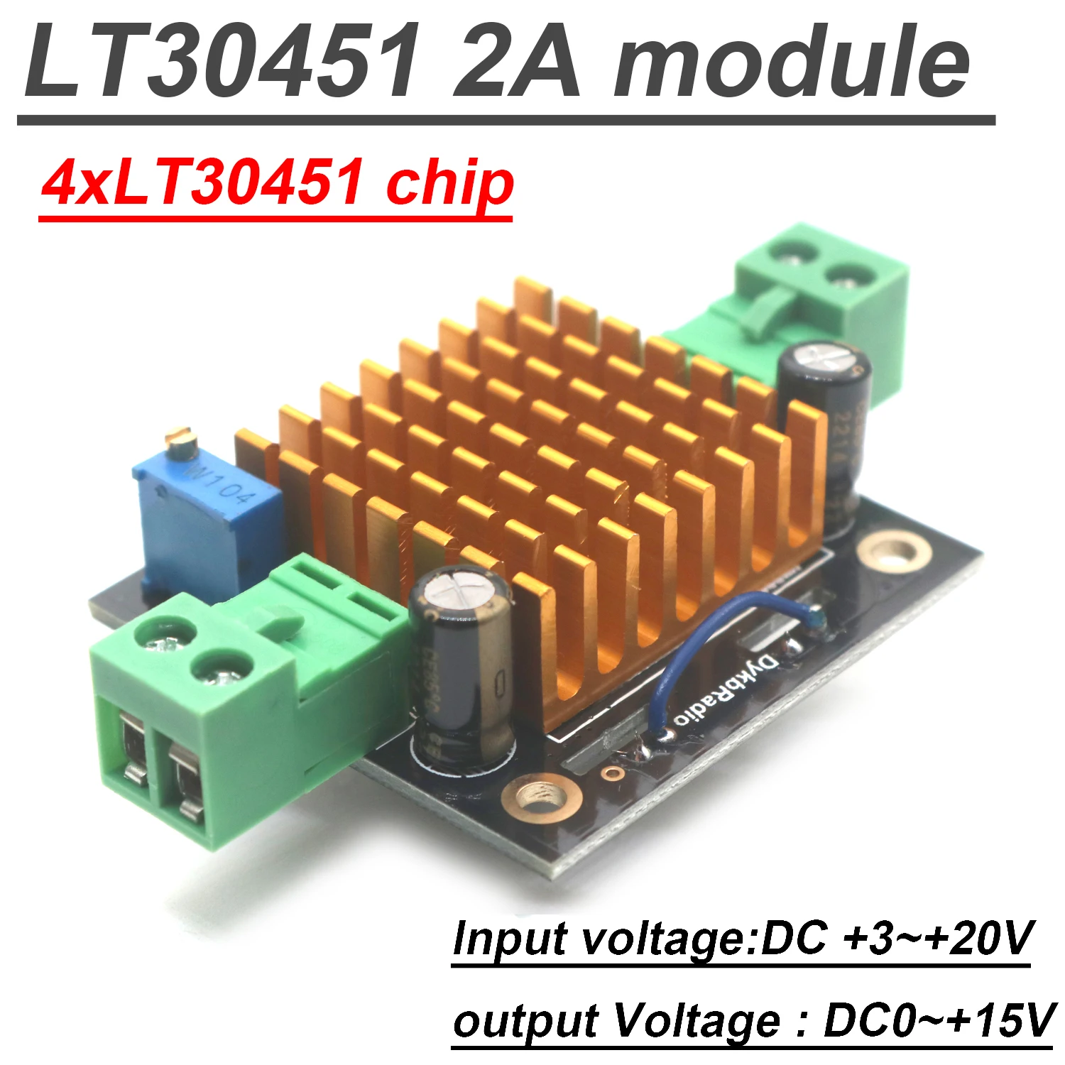 Única Fonte de Alimentação Baixo Ruído Regulador de Tensão Linear Módulo de Potência rf Amplificador de Rádio Ham Áudio Adc rf Circuito Lt3045 2a