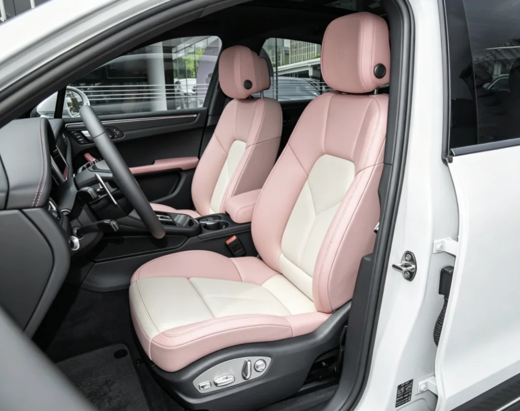 Für Porsche Macan 2023~2026 Maßgefertigte Autositzbezüge Luxuriöses Nappaleder 100% Passgenau Innenausstattung 360 ° Vollständige Abdeckung – Detail 7
