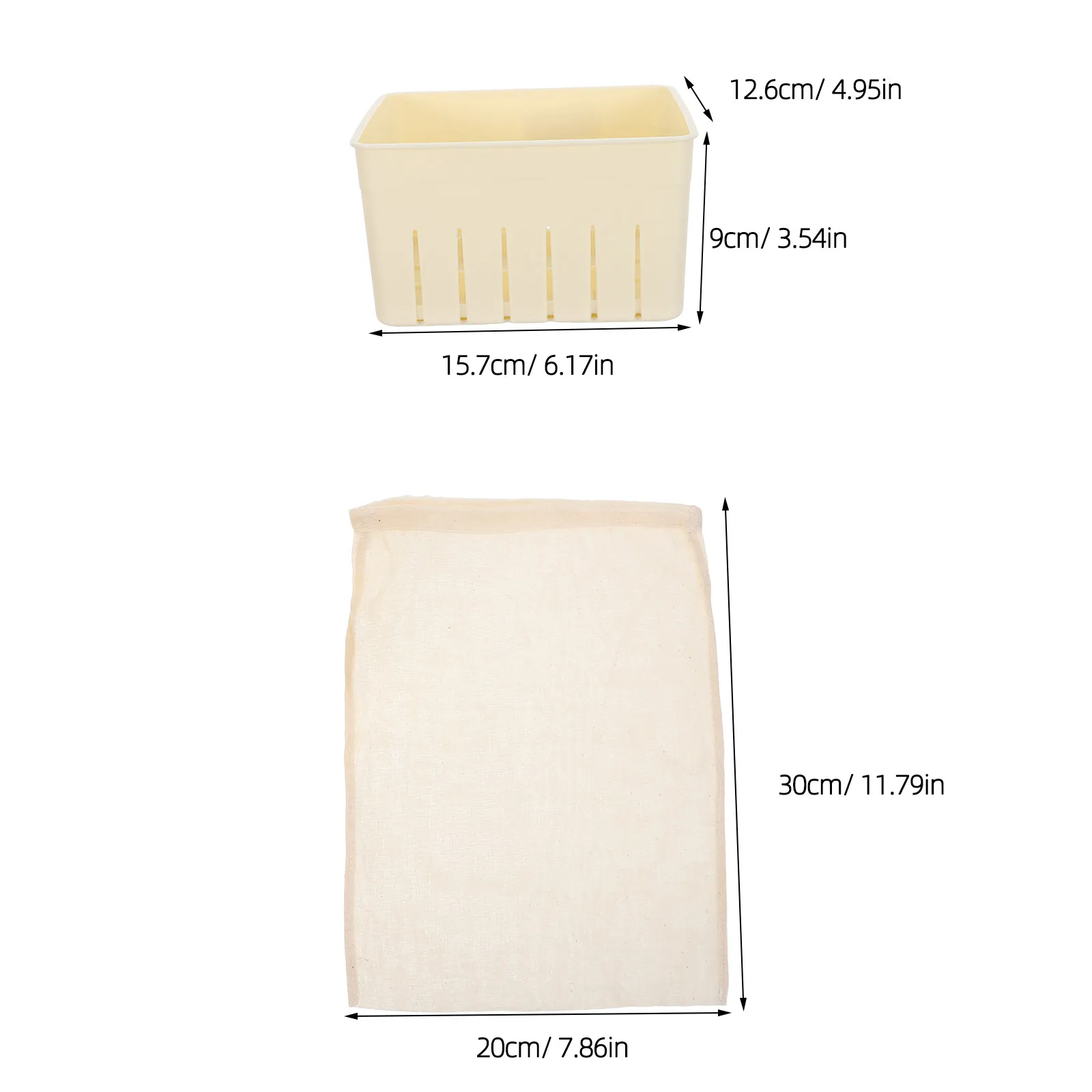1Set Tofu Press Mould Tofu Maker Pressing Mold Soybean Curd Machine Cheese Maker Press Mold 12x8 Cheese Cloth Home Kitchen DIY