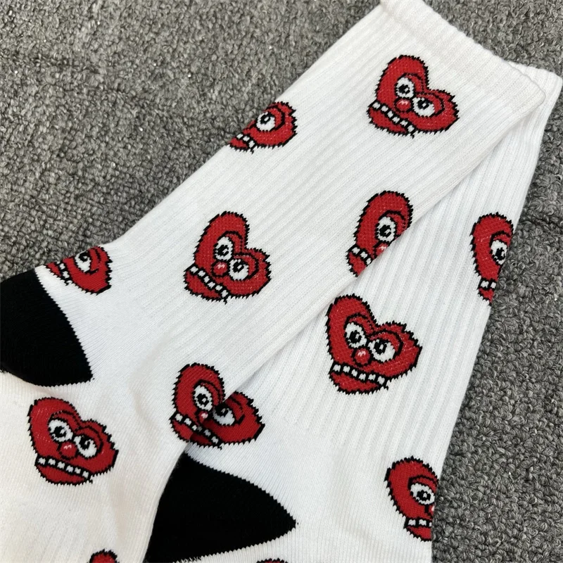 Meias tubo médio estampadas de algodão puro Glo Gang