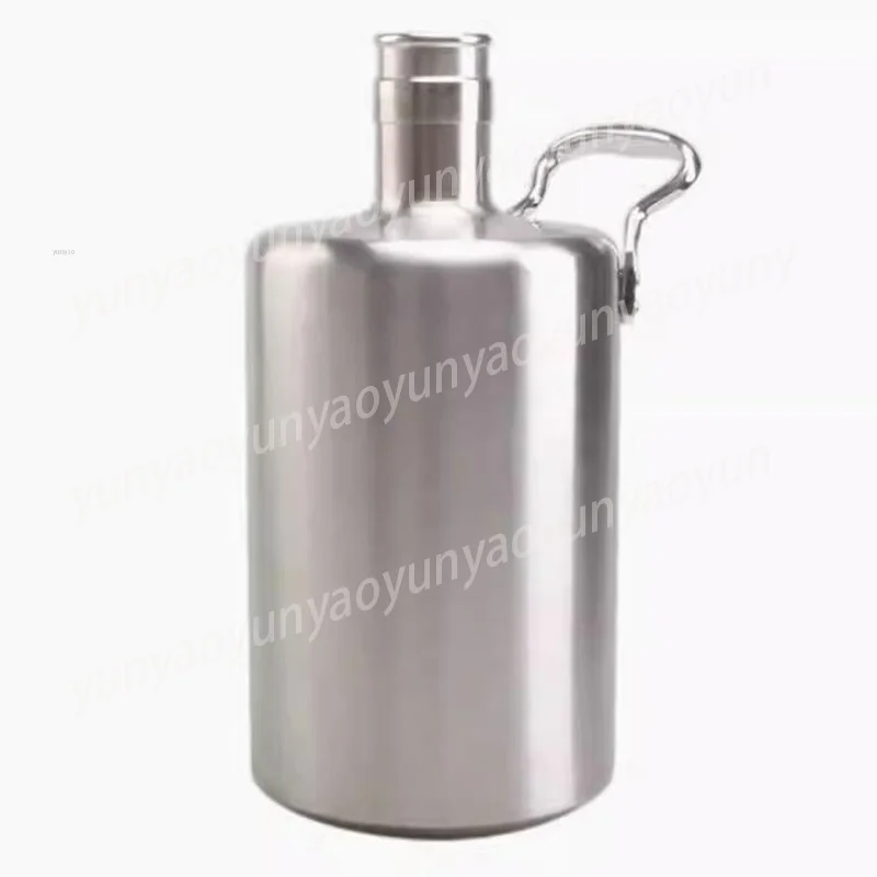 

304 Stainless Steel Household Water Storage Bottle 6L Large Capacity Bucket Outdoor Portable