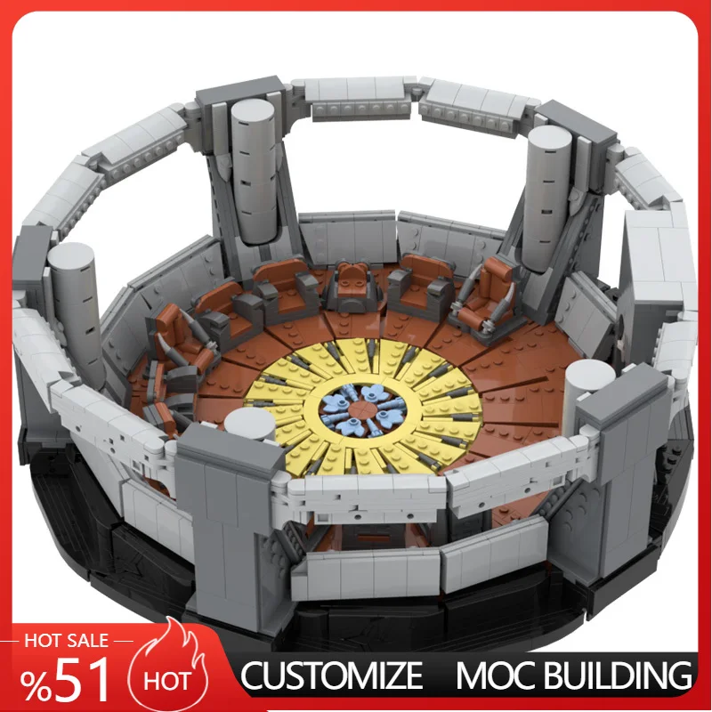 

4002 детали: Звездная битва, Элитный Совет, Зал заседаний, MOC, Модульный конструктор, Простой дизайн, Сделай сам, Игрушка для мальчиков, Рождественский подарок