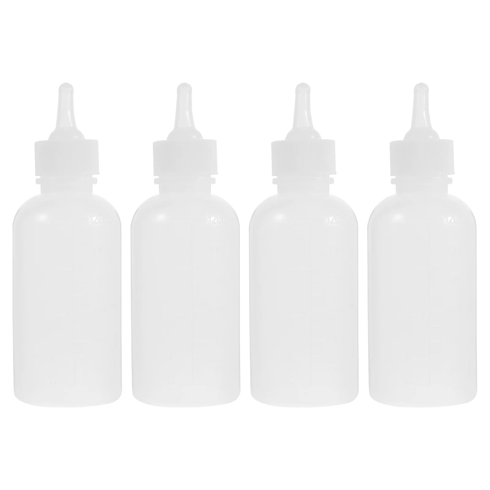 

4Pcs Silicone Pet Bottle Feeding Bottles Reusable Nursing Bottle for Small Pets Puppy Kitten Lightweight Portable Accessory