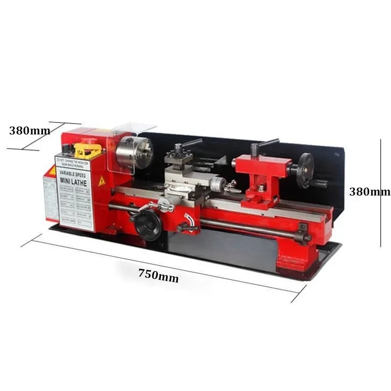 Brushless Motor CJ0618 Mini Lathe Metal Mini Turning Lathe Digital Display 32mm Spindle Hole view 3