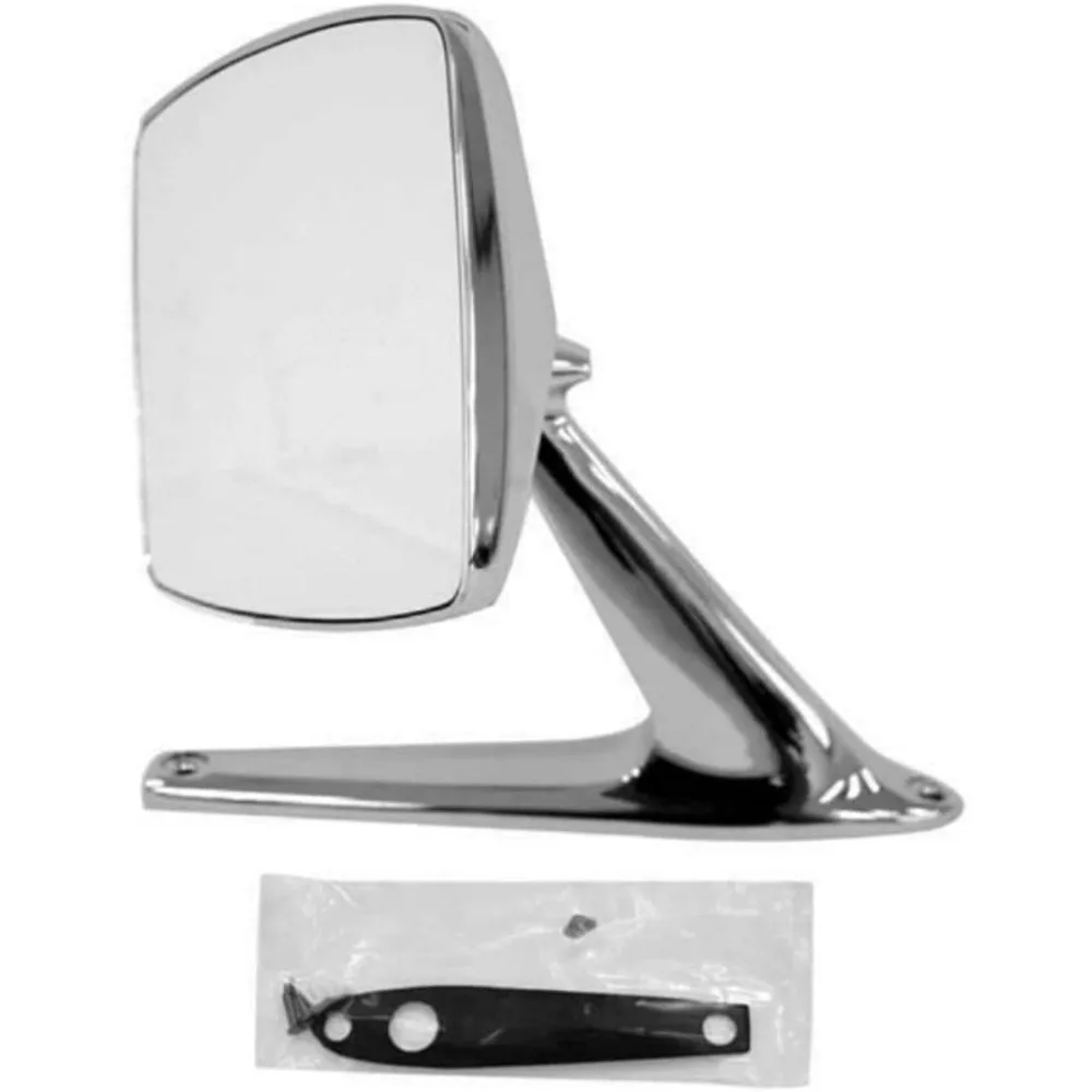 

1pc Right Passenger Side Chrome Exterior Door Rear View Mirror For Ford For Bronco 1968-1977 For F250 1967-1979