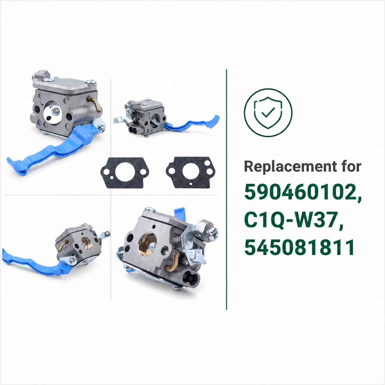 Carburetor Air Filter Fuel Line Kit for Husqvarna 125B 125BX 125BVX Leaf Blower 590460102 C1Q-W37 545081811 Tune Up Kit Parts