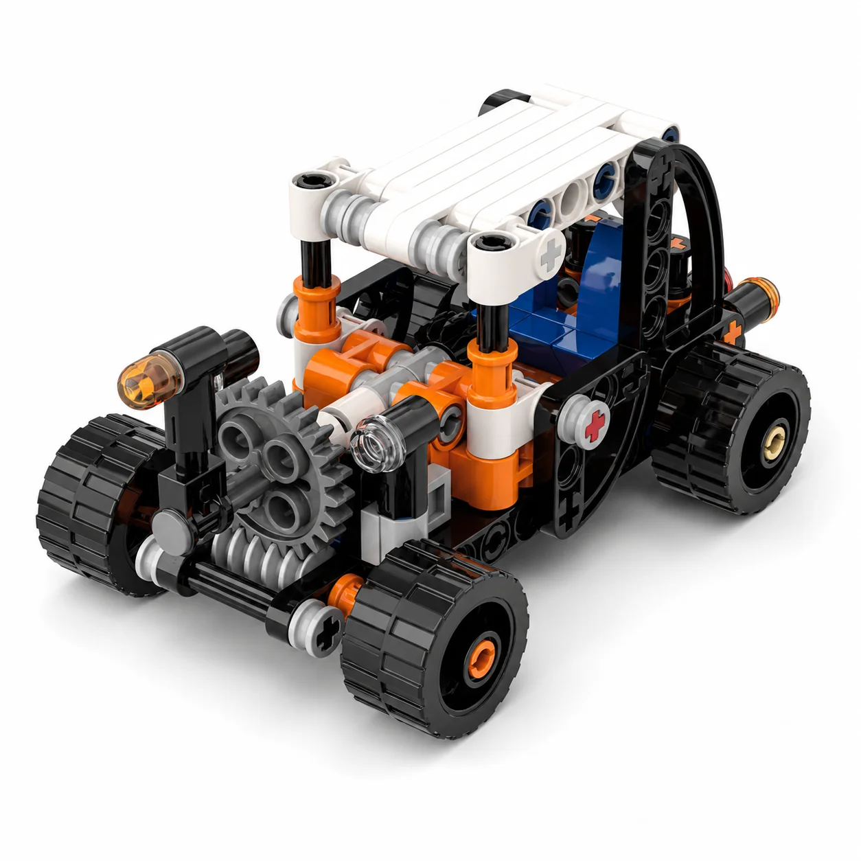 moc-テクニカルミニオフロードバギービルディングブロック-128-個-diy-レーシング車両レンガモデル-pdf-マニュアルデスクトップ装飾ホビーギフト