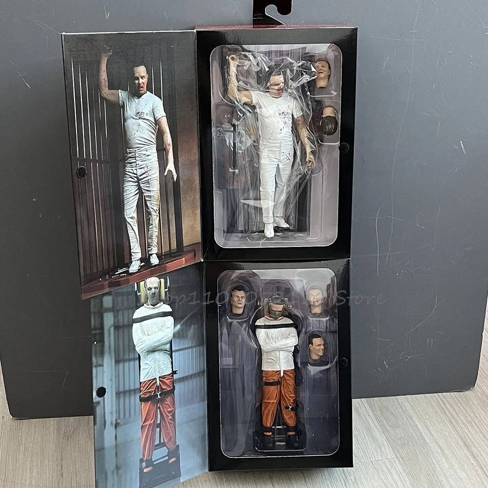 Anime Hannibal Figure Silence of the Lambs Hannibal White Suit Action Figure Horror Toys Model Doll Christmas Gifts