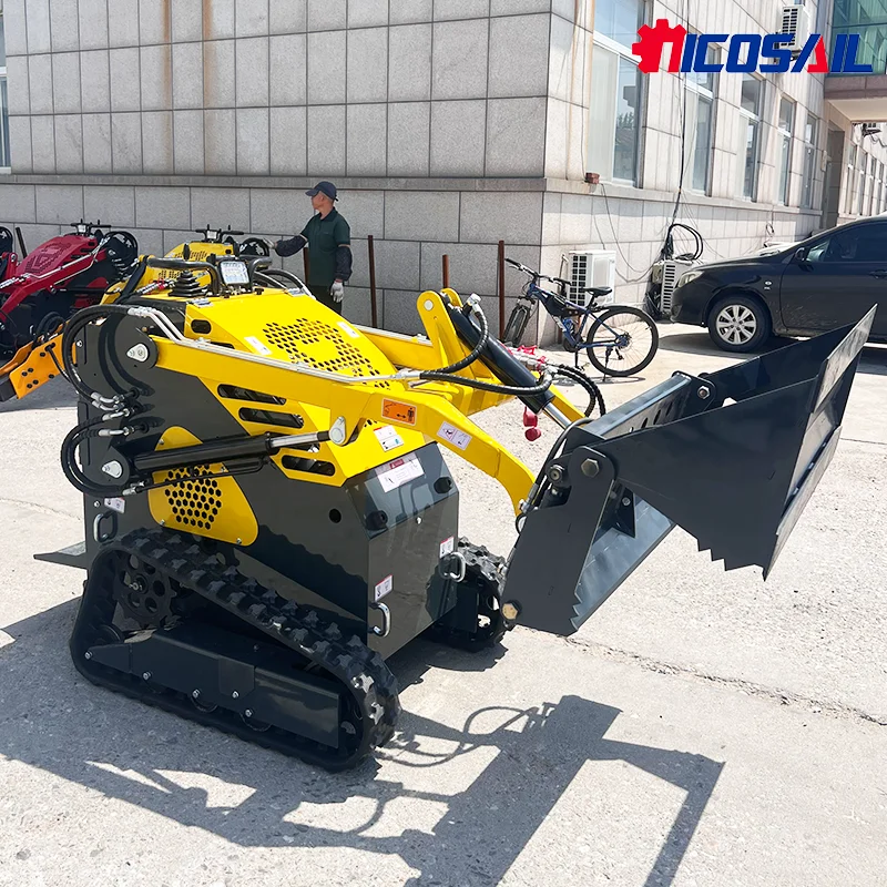 بيع المصنع مباشرة لودر انزلاقي صغير متنقل رخيص الثمن محرك الديزل جرافة انزلاقية مدمجة للبيع