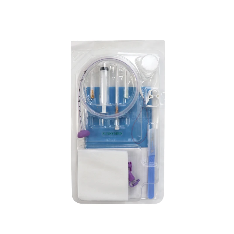 SY-L147 Gastrostomy feeding tube kit 24Fr medical consumables peg tube feeding tube price