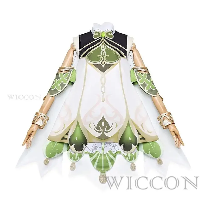 임팩트 메이드 코스튬 레서 로드 쿠사날리 가발 귀여운 스타일 드레스 나히다 겐신 코스프레 소녀용 키즈 사이즈;3.k'6;d.a;