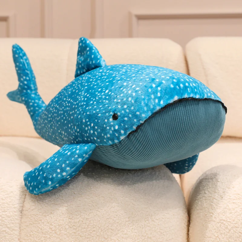 New Cute Animal Plush Doll Whale Shark Anime Stuffed Soft Cushion Pillow Soothing Plush Toy Room Decoration Custom Festival Gift