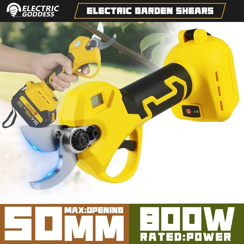 

Electric Goddess Brushless Electric Pruning Shear Cordless Garden Scissors Fruit Tree Power Tools For Makita 18V Battery Pin