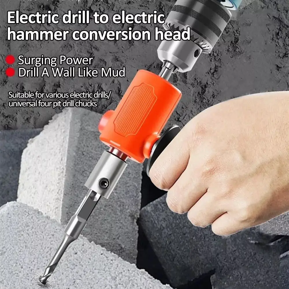 Handheld Electric Drill To Hammer Adapter Power Tool Accessories with Drill Bit Electric Hammer Adapter Multi-function