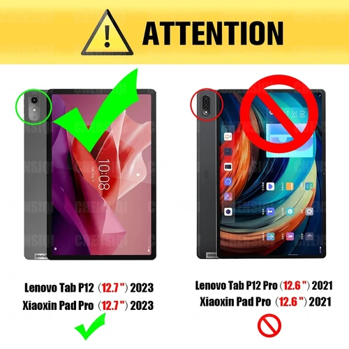 Imagen 2 del producto Para Lenovo Tab P12 Protector de pantalla de 12,7 pulgadas antiarañazos dureza 9H tableta película de vidrio templado para Xiaoxin Pad Pro 2023 12,7""