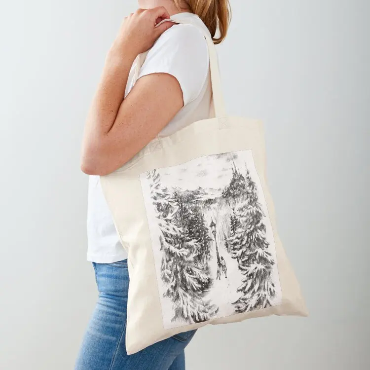 

Narnia Winter Tote Bag custom tote bag hand bag Big tote canvas