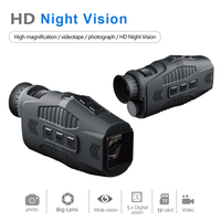 5X Monocular Night Vision Device Infrared Hunting Telescope 1080P HD Digital Zoom Day Night Use Hunting Telescope Full Dark 300M