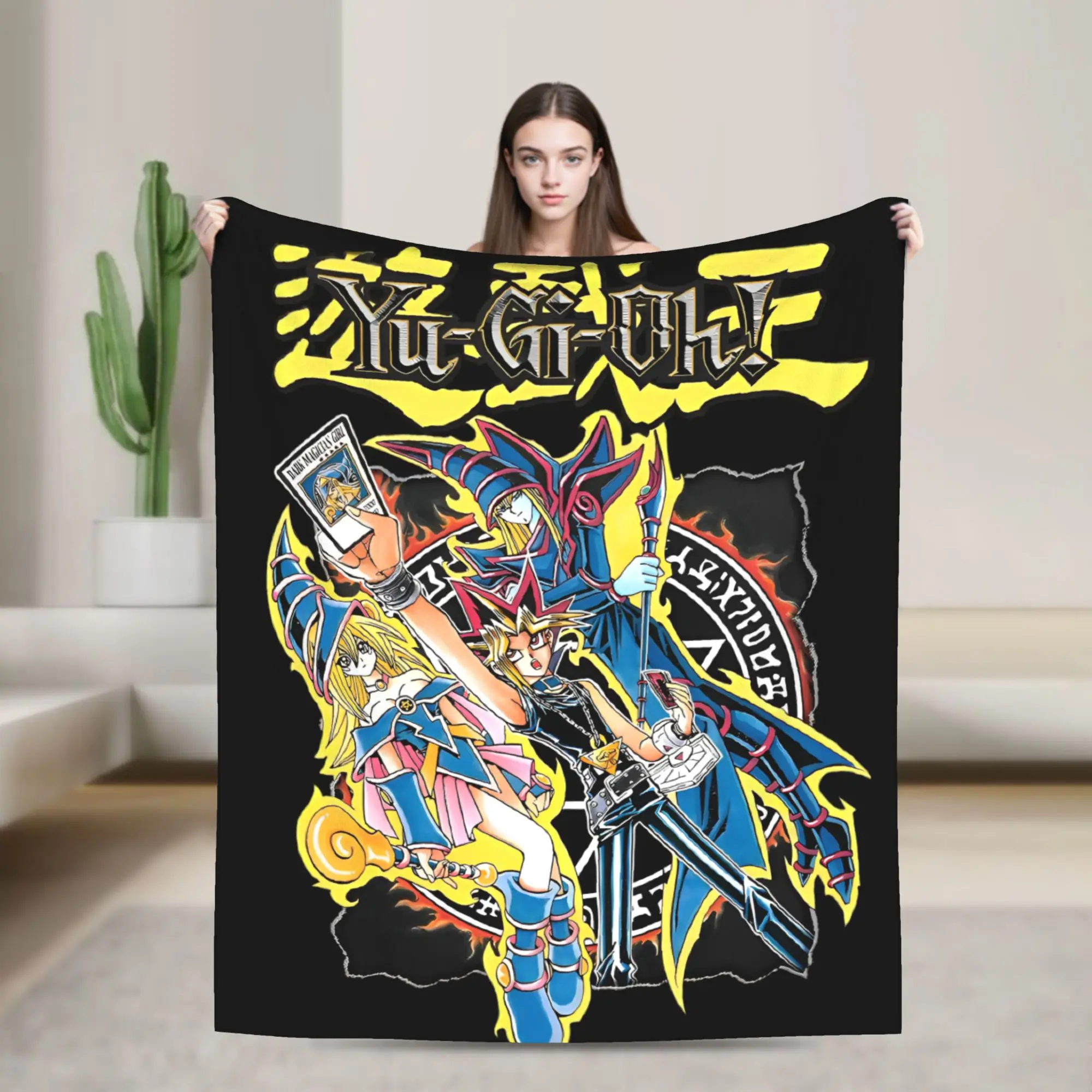 

Ю-Ги-О! Фланелевое одеяло японского аниме модные пледы для кровати, дивана, дивана 125*100 см, покрывала,