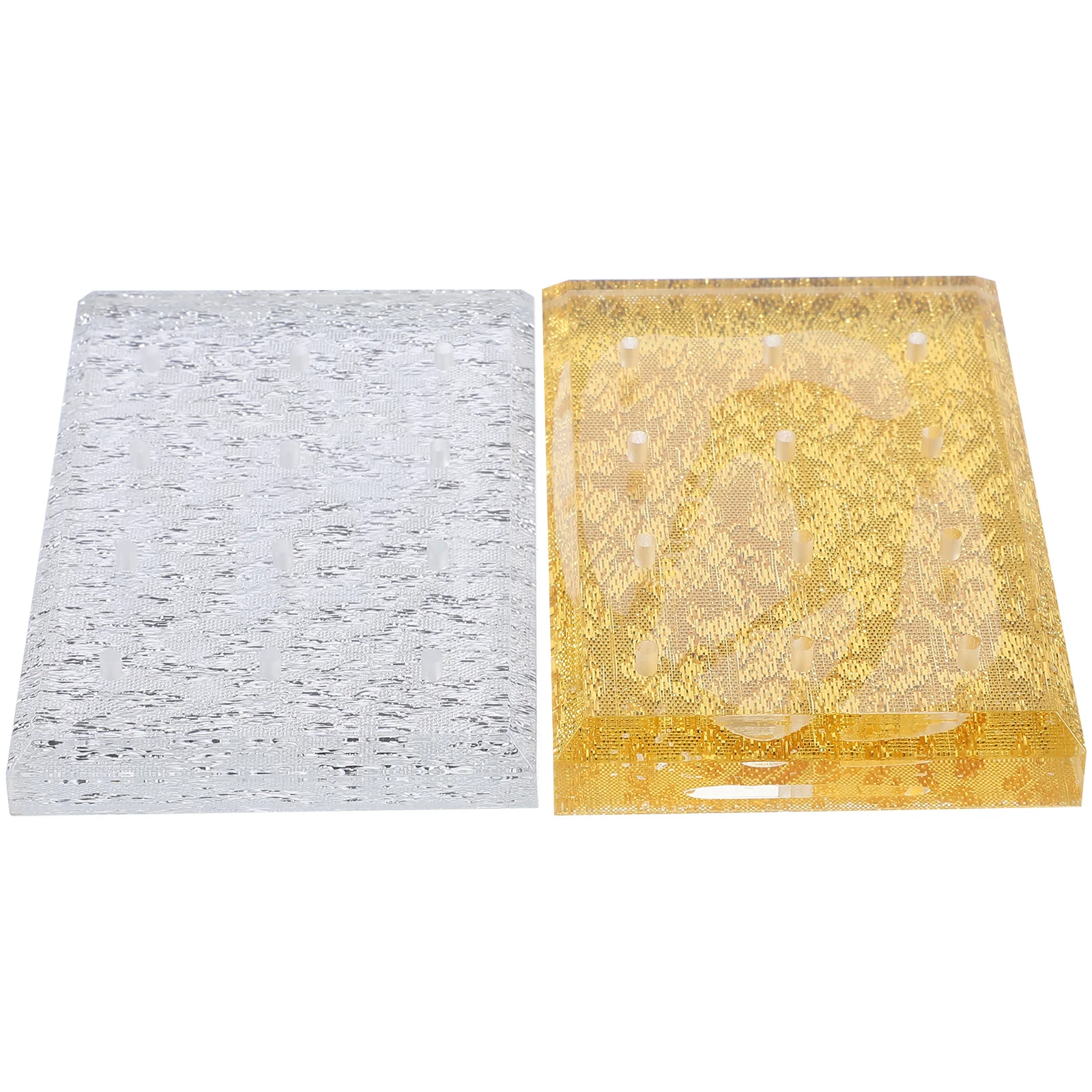 2pcs Acrylic 12 Holes Display Drill Storage Holder Drill Bits Stand For Nail Art Storage Organizer Nail Bits Stand