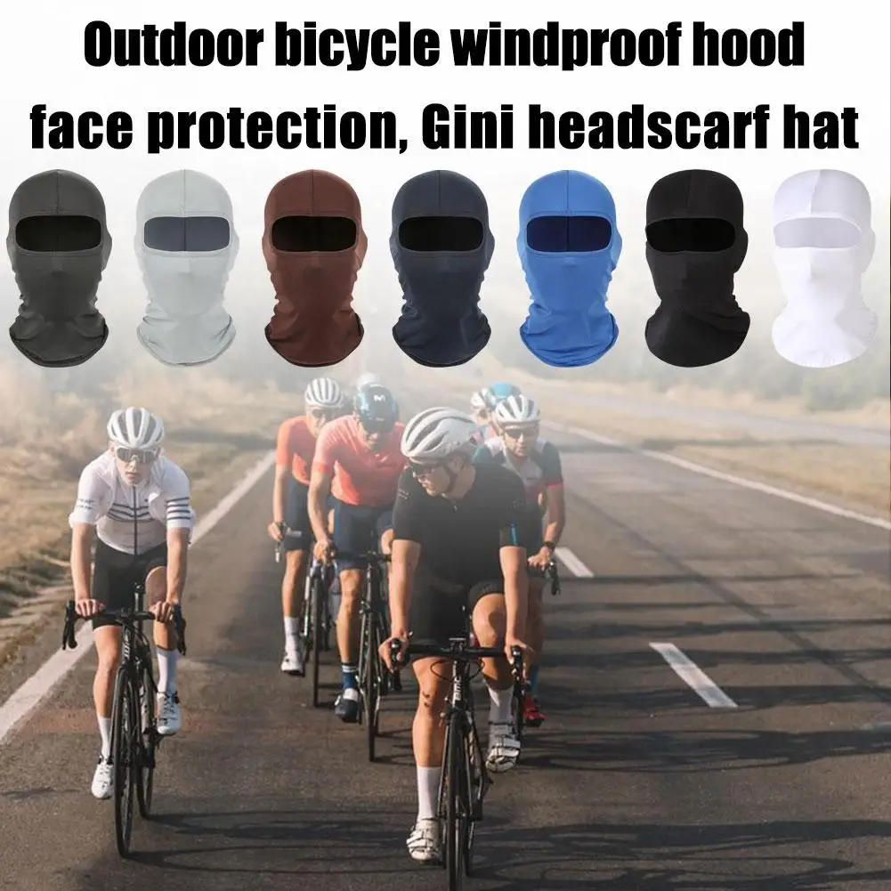 

Sunscreen Ice Silk Riding Mask UV Protection Comfortable Breathable Balaclava Hat Fishing Sports Outdoor Windproof Hiking L5T7