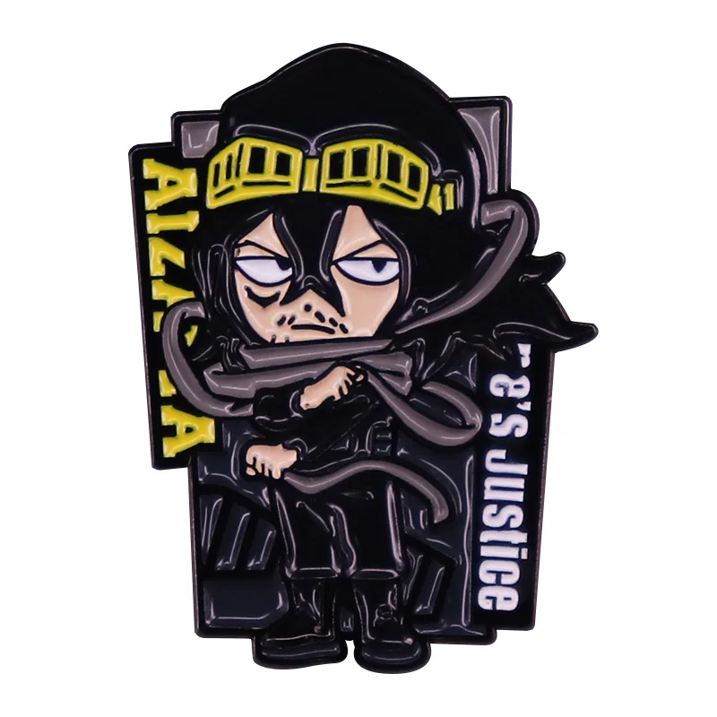 One's Justice Aizawa Shouta Badge Hard Enamel Pin