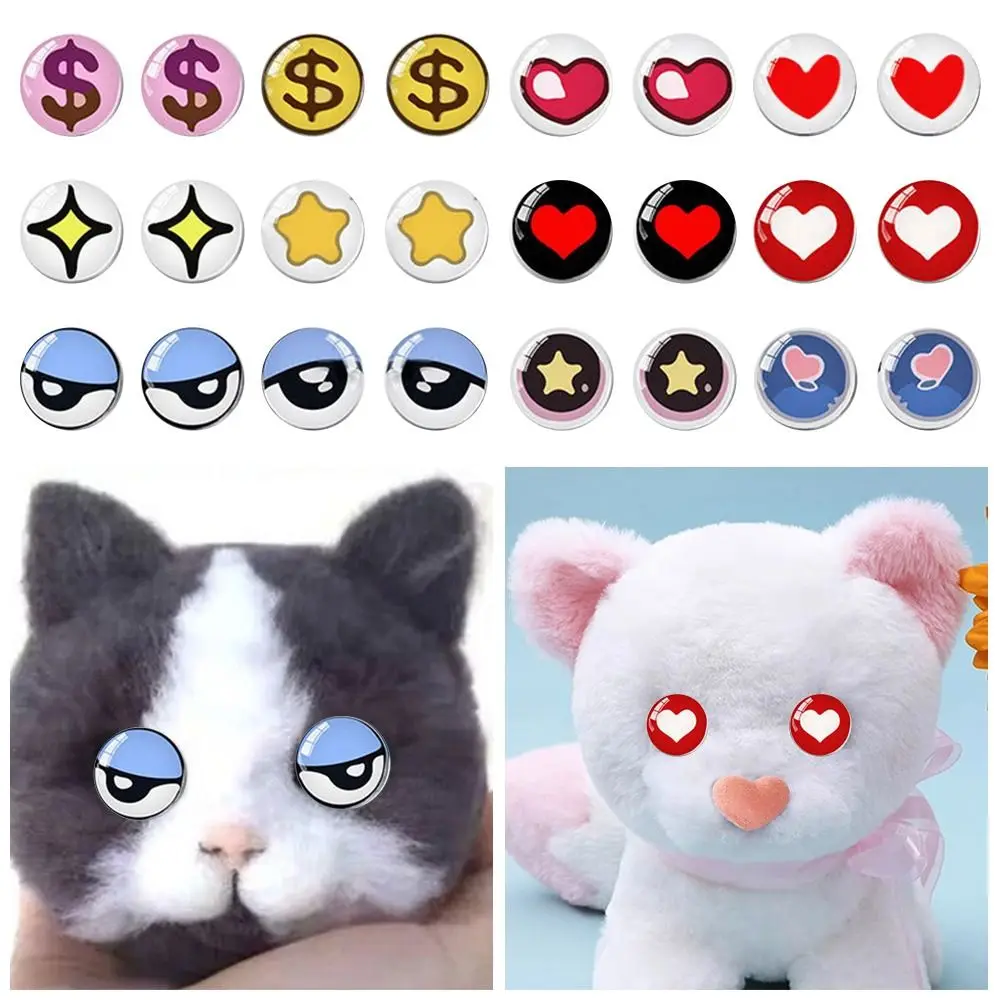 20pcs/10pairs New 6mm-20mm Eyes Crafts Eyes Crystal Plastic Puppet Crystal Eyes Glitter Crystal Eyes DIY Doll Accessories