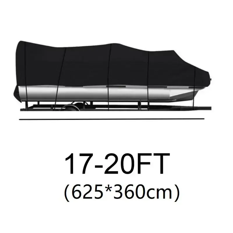 

1pc Boat Cover 210D Square Boat Cover Ship Dust Cover 17-20FT /21-24FT Yard Garden Outdoor Living Furniture Covers