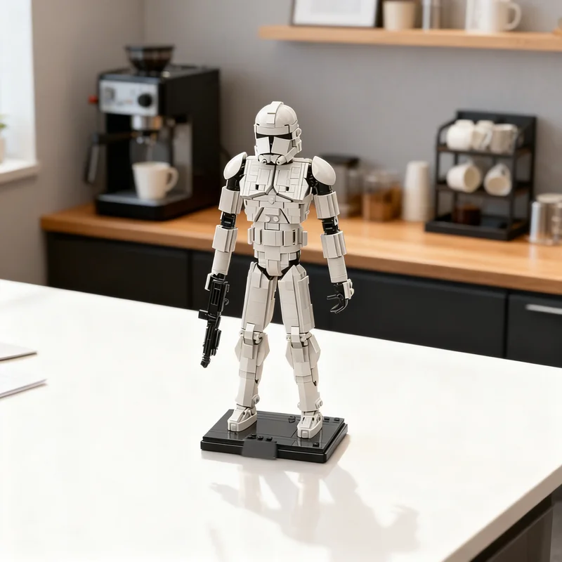 

1028pcs MOC Clone Trooper Star Battle Model Building Blocks Toy Gift Creative Display Collectible Desk Premium Adult Kids Home