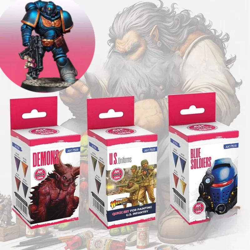 

18ml/3 Colors 4-color Model Paint Set Handmade DIY Making Figurine Statues Vehicle Model Auxiliary Raw Materials Paint Sets