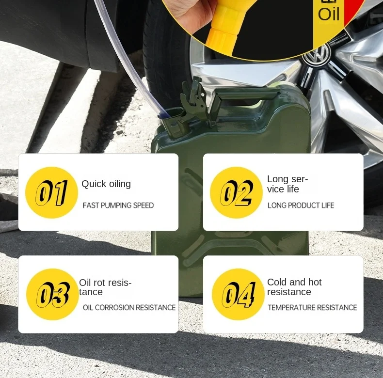 Handkraftstoffpumpe, Auto-Kraftstofftank-Saugpumpe, Öl-Transferpumpe, Benzin-Diesel-Flüssigkeits-Handpumpe, Kraftstoffspargerät für Benzin – Detail 9