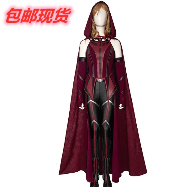 

Wanda Vision Scarlet Witch Costume Cosplay Same Style Clothes And Shoes