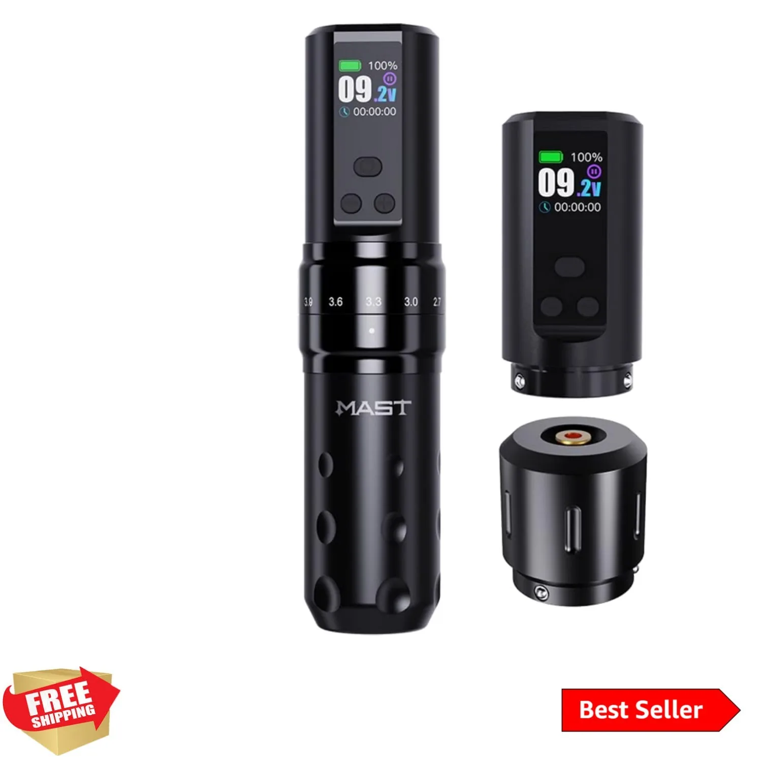 

Беспроводная роторная тату-машинка Mast Fold2 Pro, 7 реальных тактовых движений...