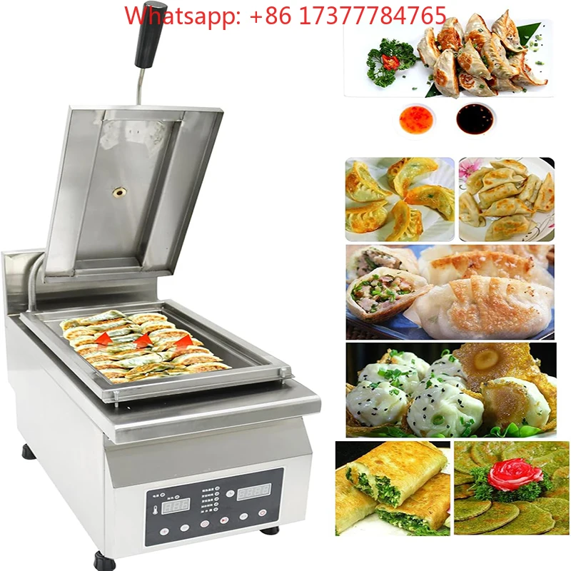 Electric Dumpling Frying Machine Automatic Fried Steam Dumpling Maker Restaurants Kitchens Commercial Adjustable Temperature